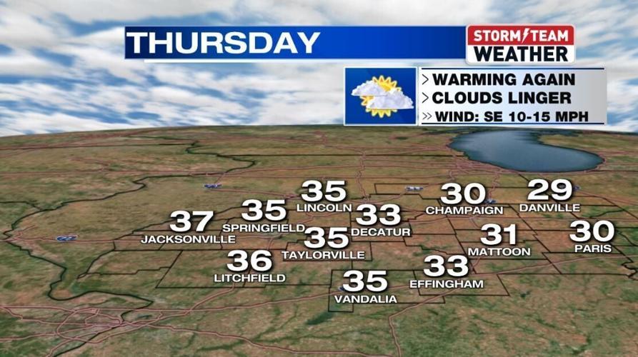 Above-average temperatures coming for Central Illinois | Weather ...