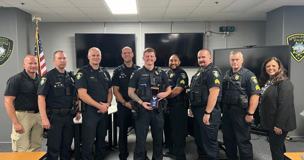 Springfield police officer honored with Life Saving Award | Local News ...
