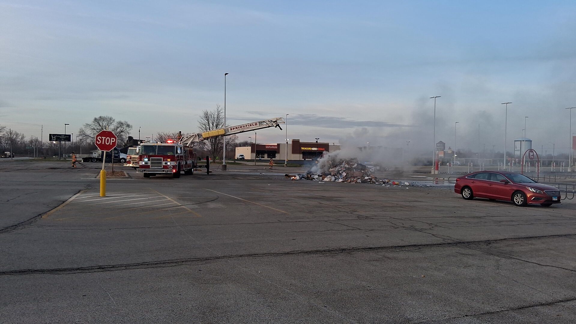 Firefighters respond to garbage truck fire in Springfield Target ...