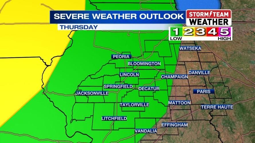 Damaging winds possible in line of storms Thursday night | Weather ...
