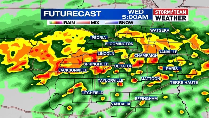 Overnight storm to bring heavy rain in Central Illinois | Weather ...