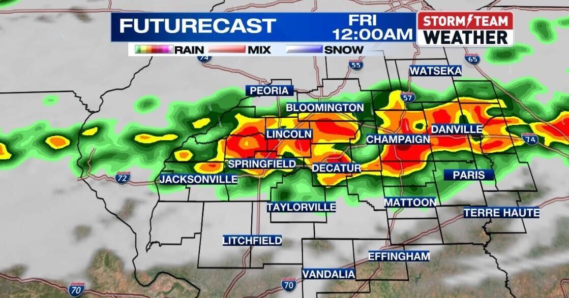 Severe weather threat in Central Illinois on Thursday | Weather ...