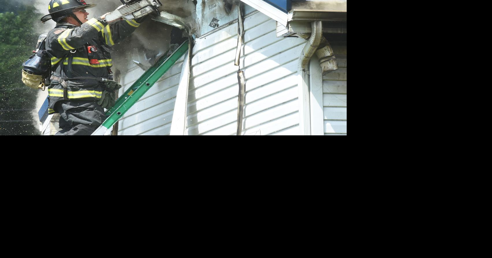 Firefighters contend with humid weather, downed electrical line during Dornsife fire