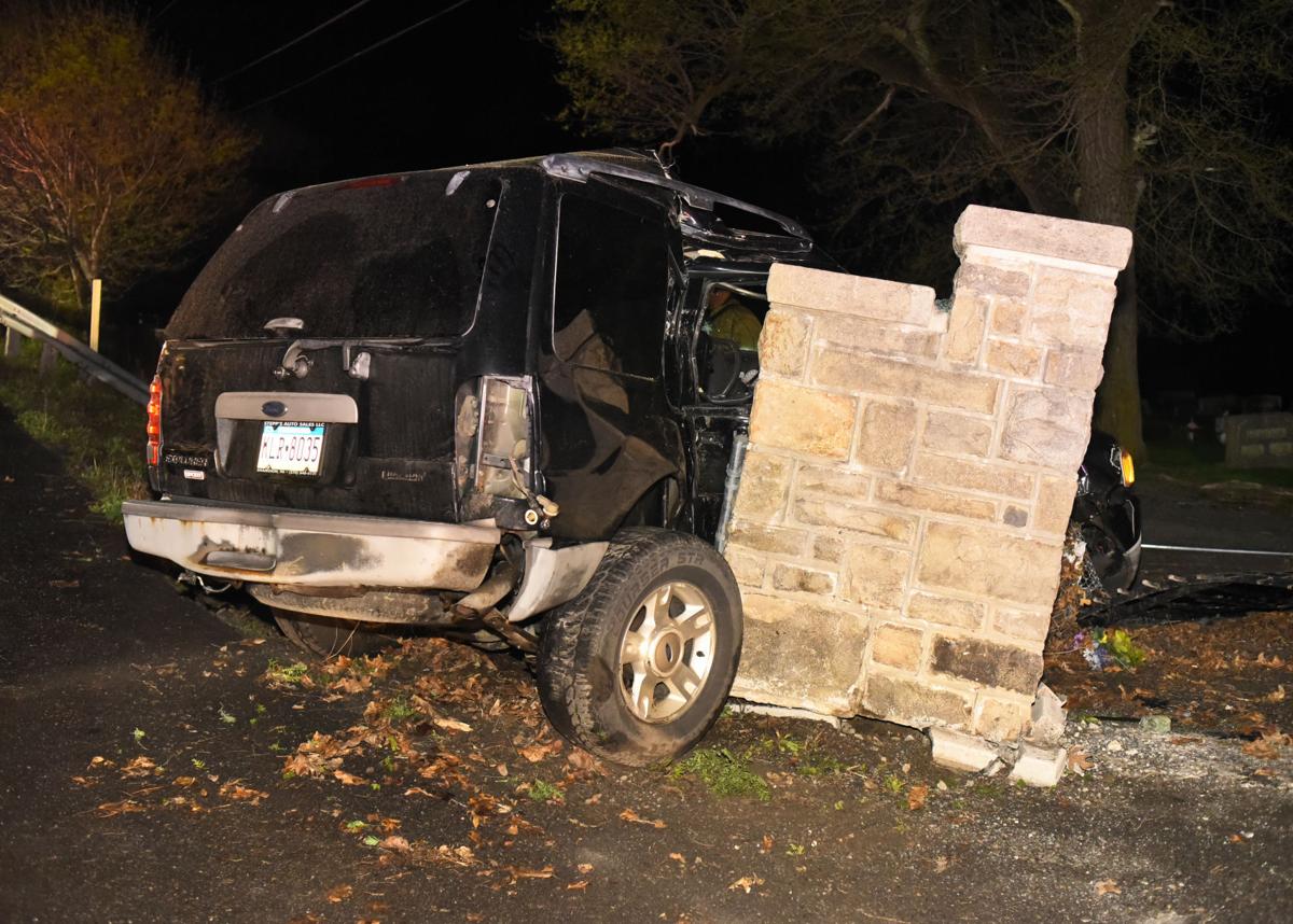 SUV crashes into stone pillar at Mount Carmel Township cemetery Local
