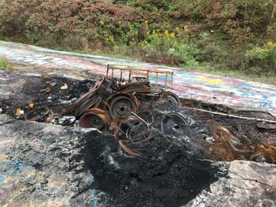 Rubbish Burned On Graffiti Highway Near Centralia Local Newsitem Com
