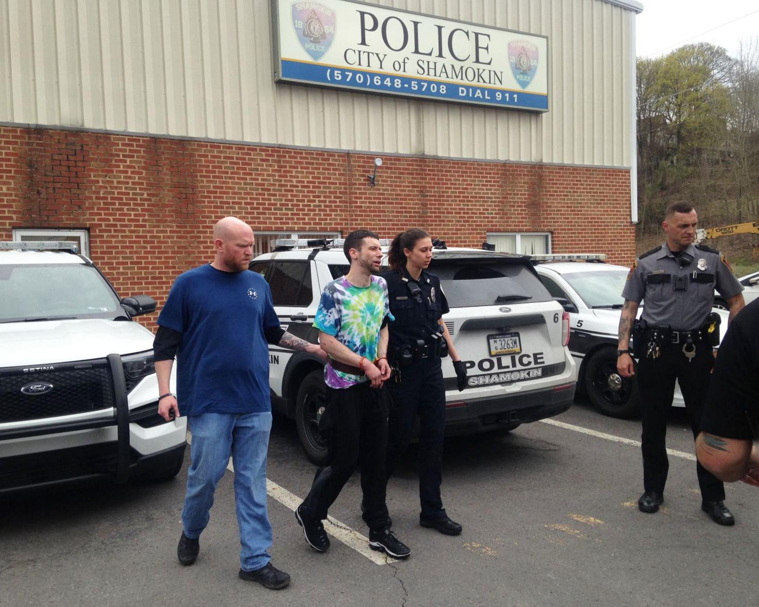 Shamokin man taken into custody in creek channel following foot chase