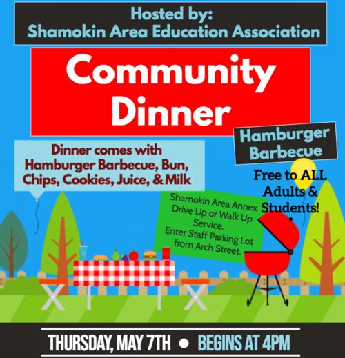 'Community Dinner' to continue in May