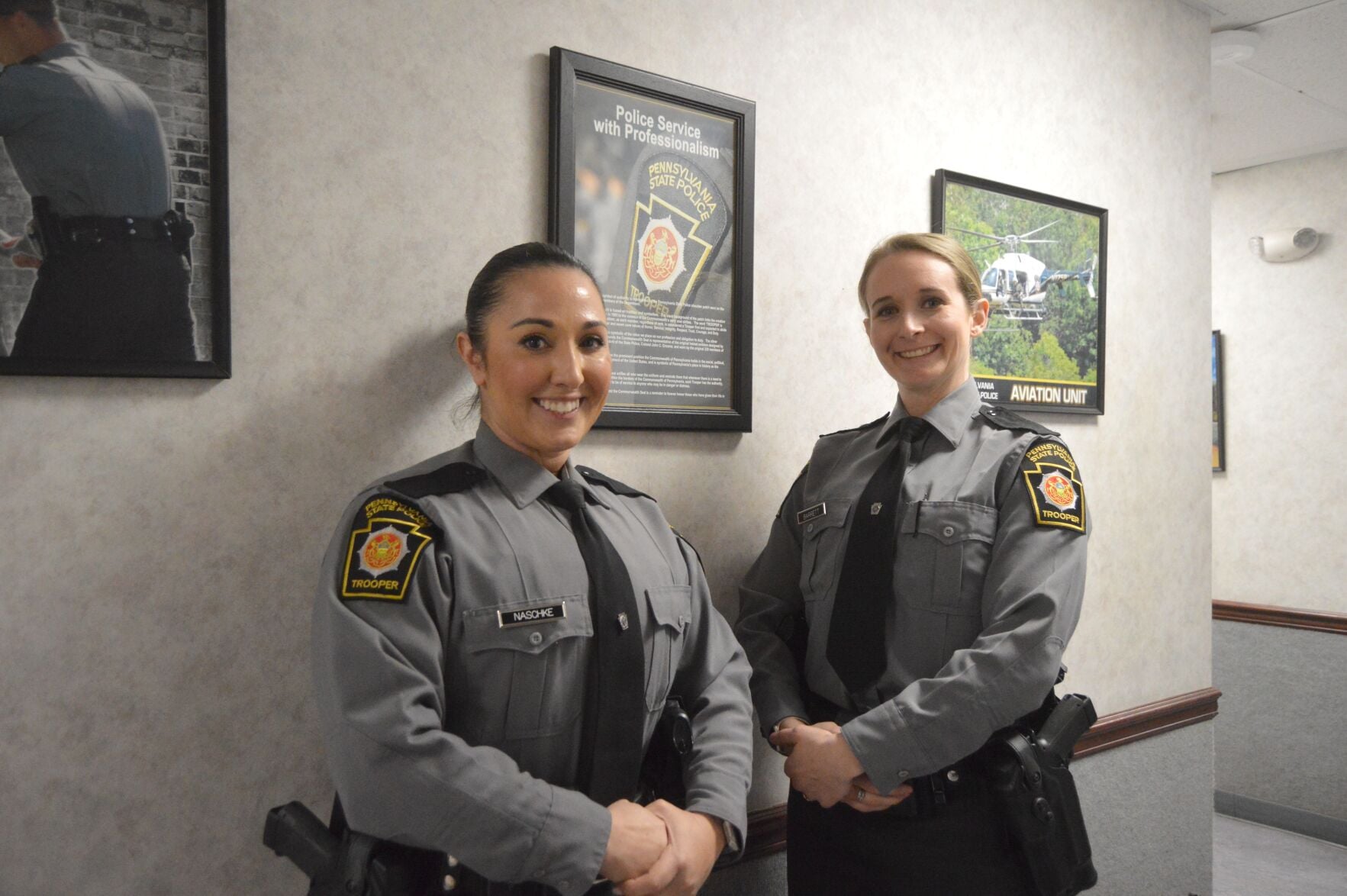 PSP Troopers Barrett, Naschke 'trailblazing' just by working