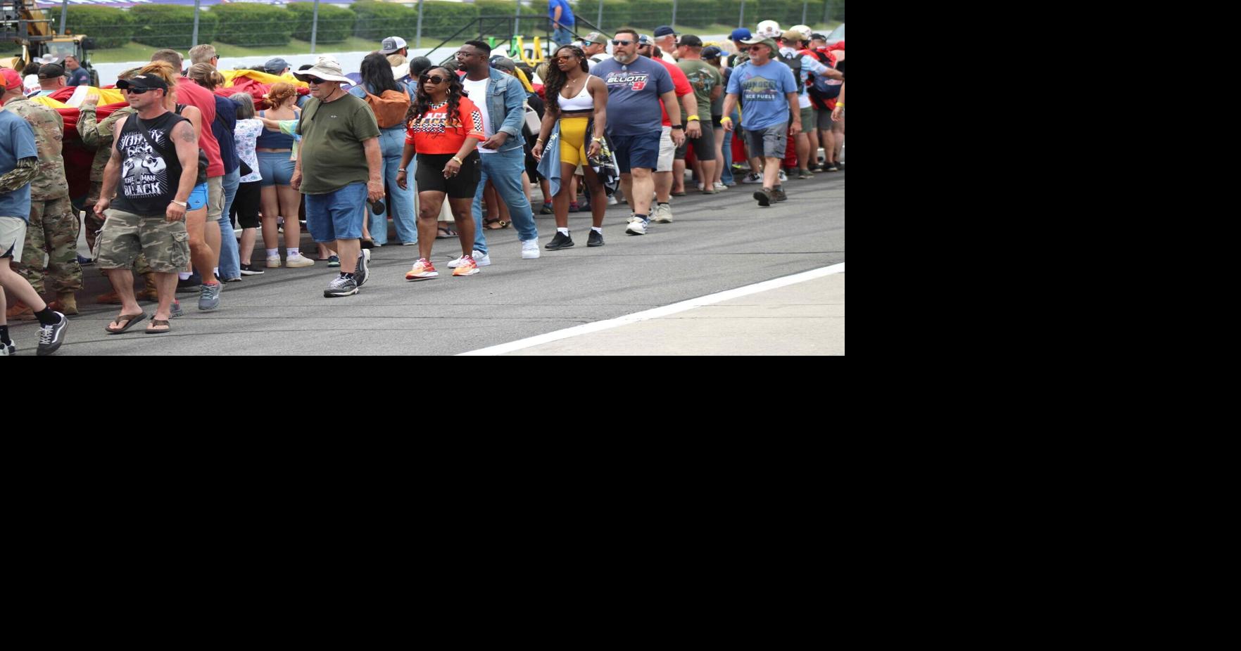 300 individuals take part in oath enlistment at Pocono NASCAR Cup