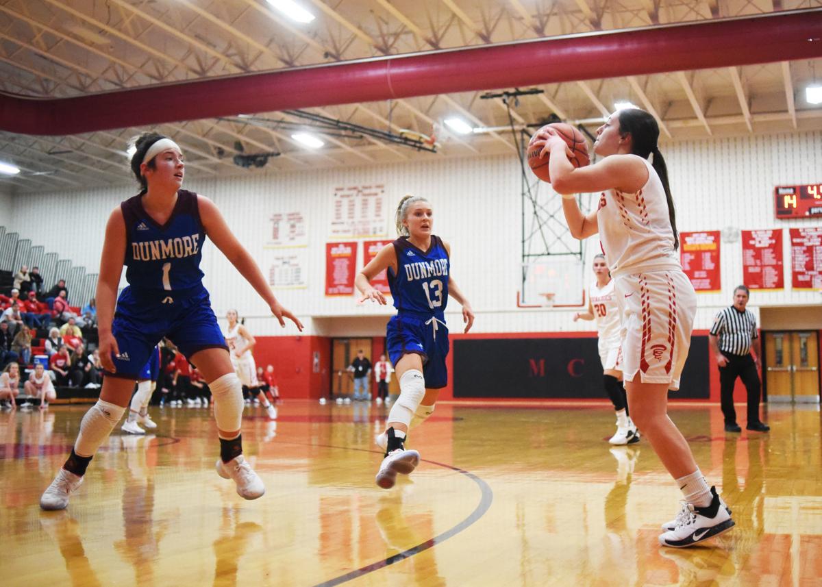 H S Girls Basketball Dunmore Pulls Away Late Defeats Mca 54 45