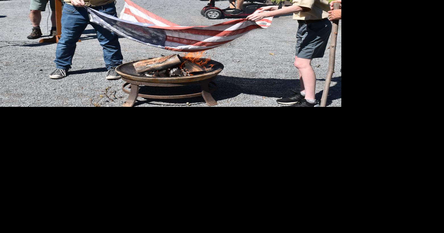 Knoebels, Scouts conduct flag retirement ceremony Local