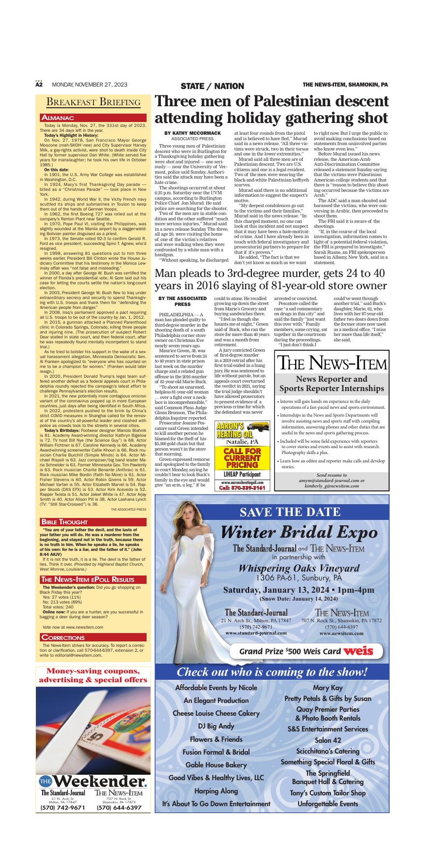 Page A2 | E-Edition | Newsitem.com