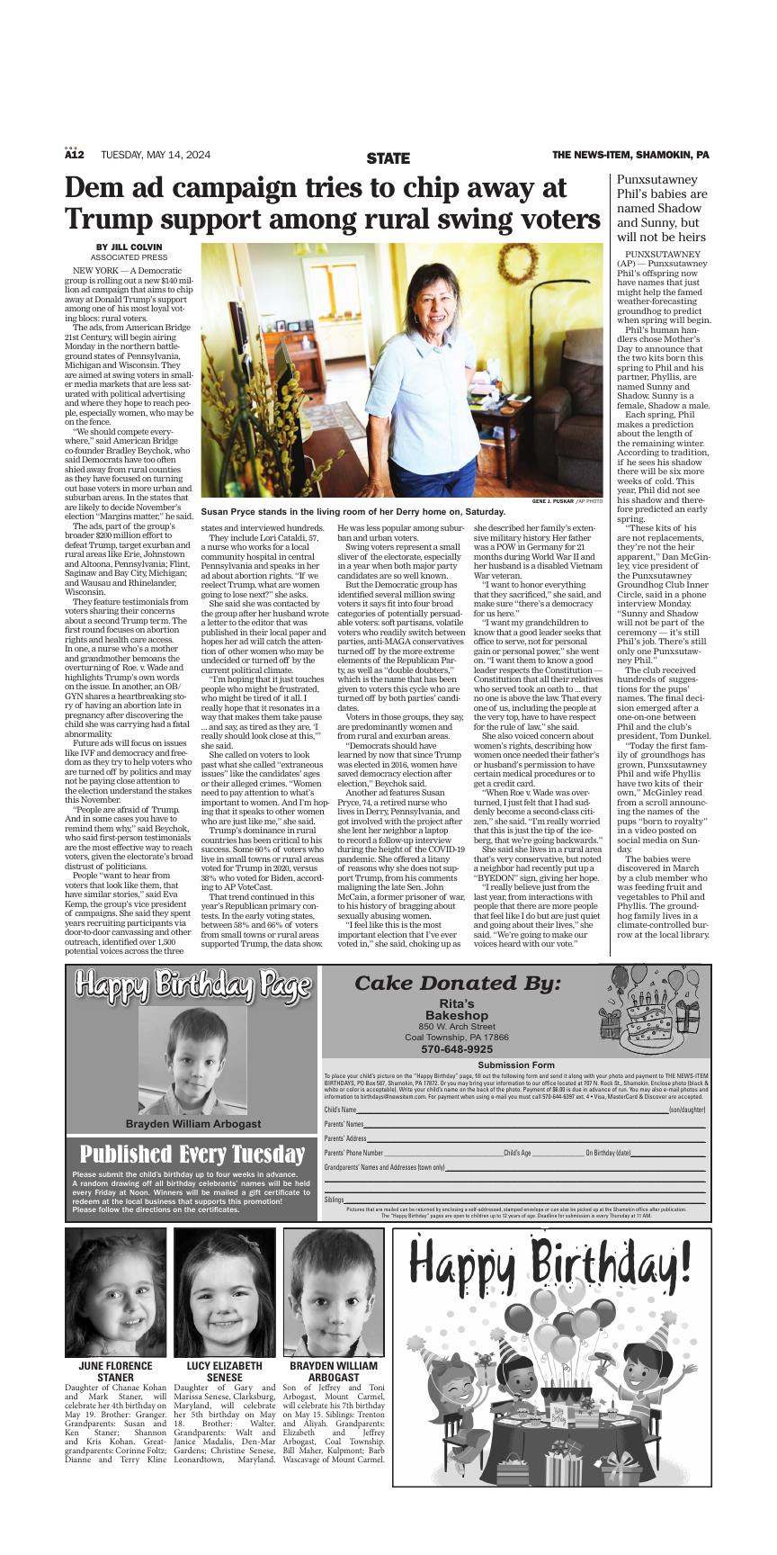 Page A12 | E-Edition | Newsitem.com