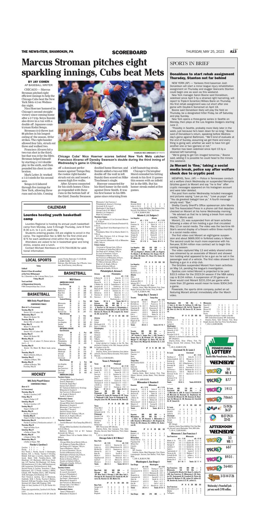 Page A13 | E-Edition | Newsitem.com