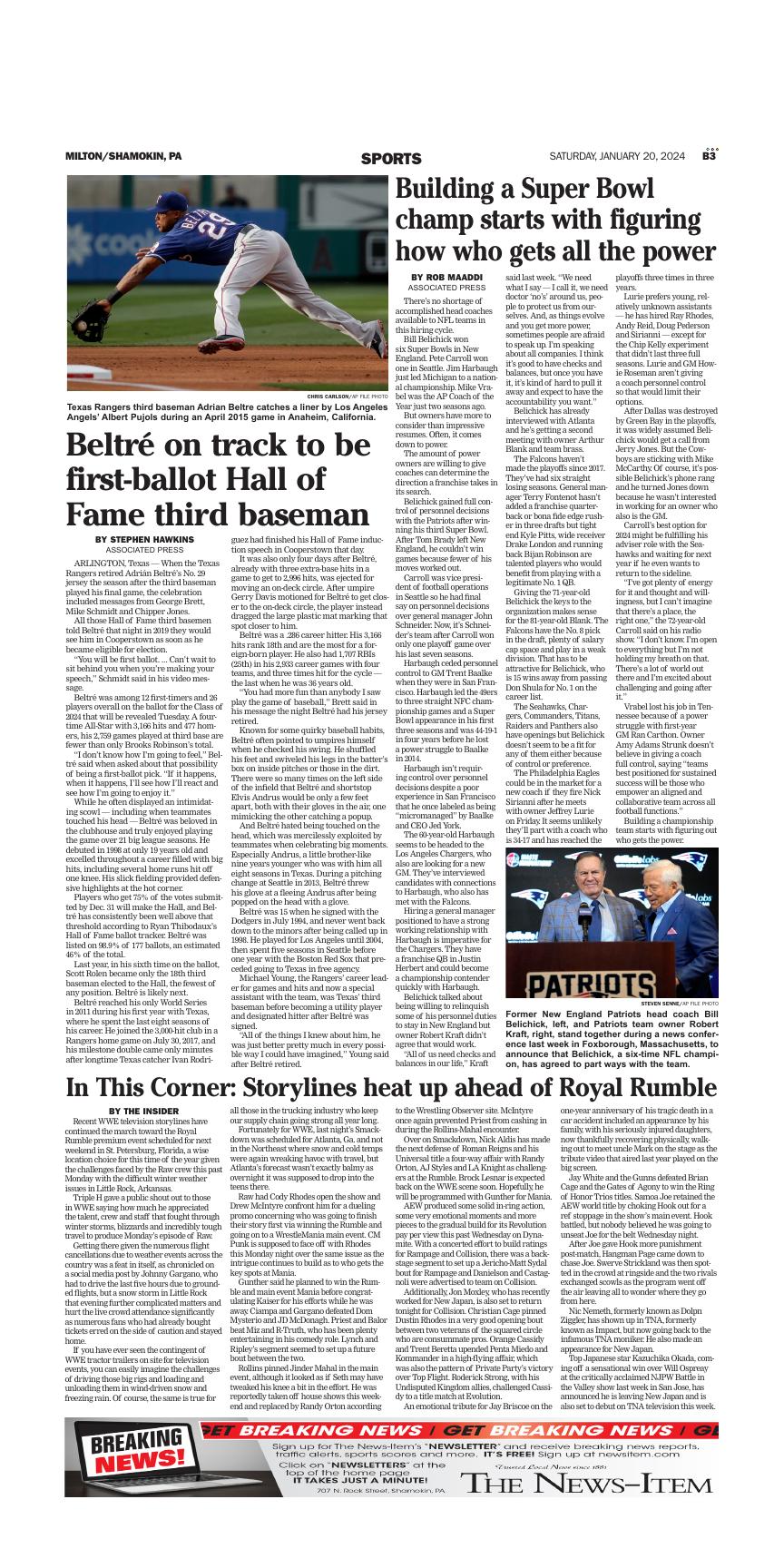 Page B3 | E-Edition | Newsitem.com