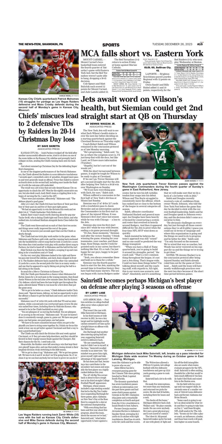 Page A15 | e-Edition | newsitem.com