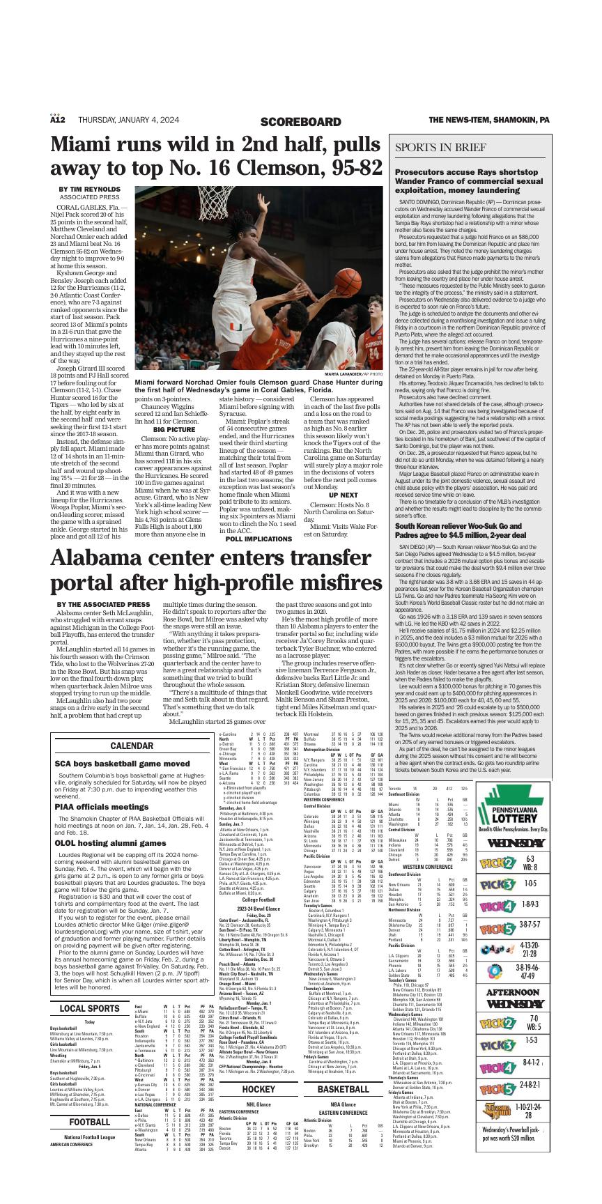 Page A12 | E-Edition | Newsitem.com