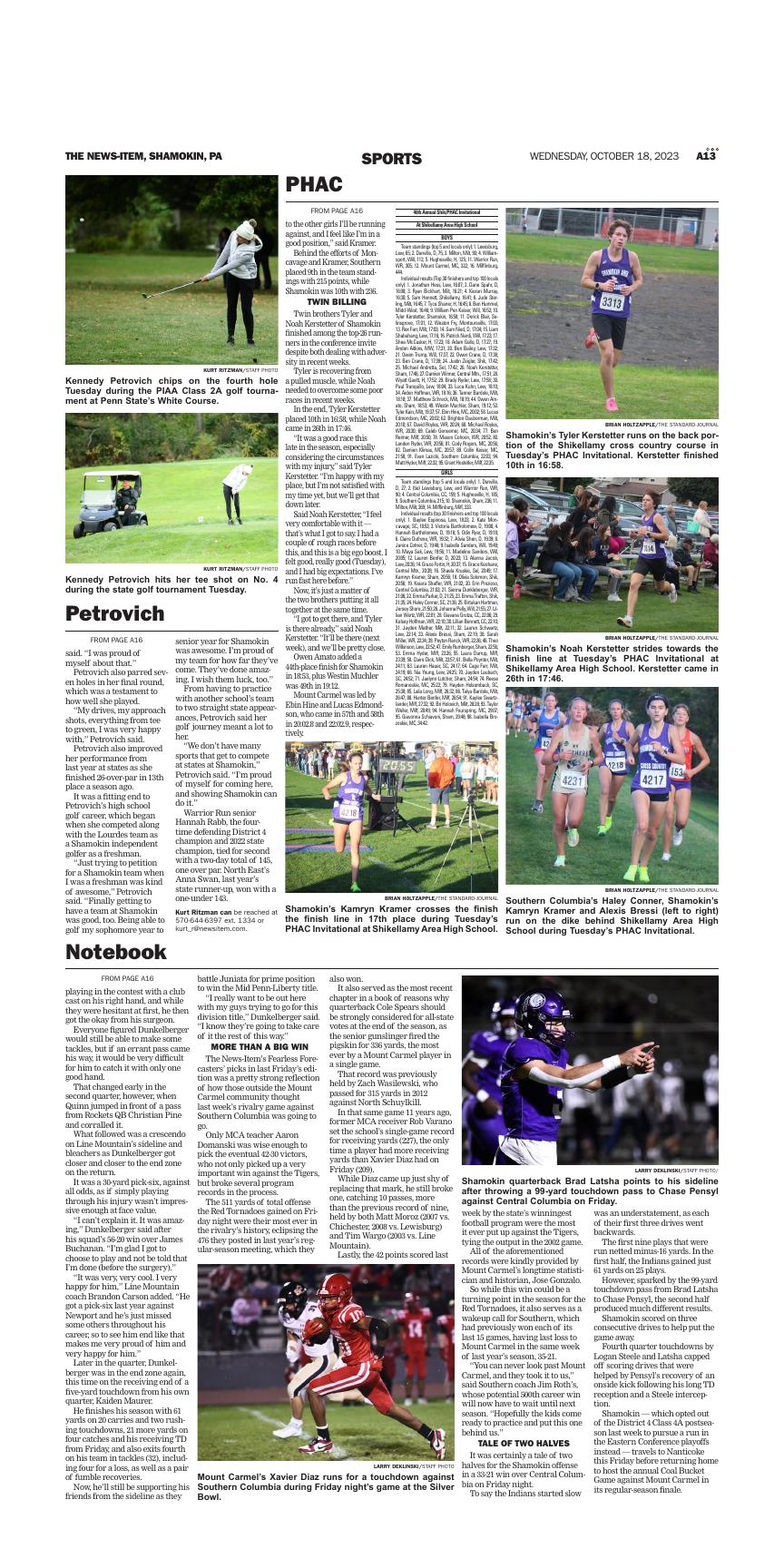 Page A13 | E-Edition | Newsitem.com