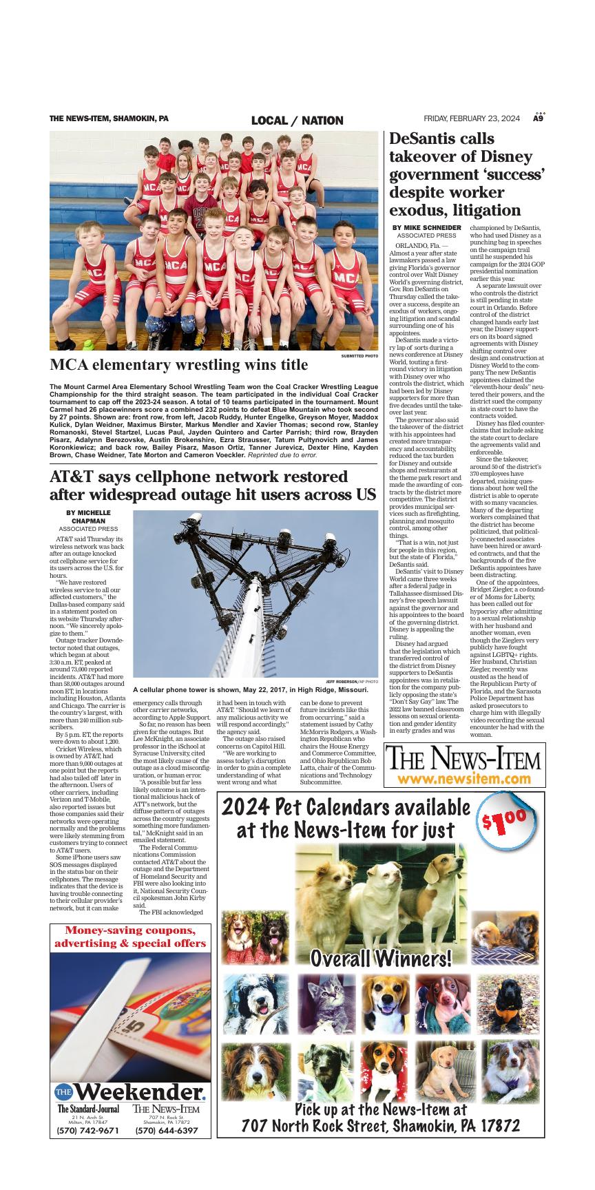 Page A9 | e-Edition | newsitem.com