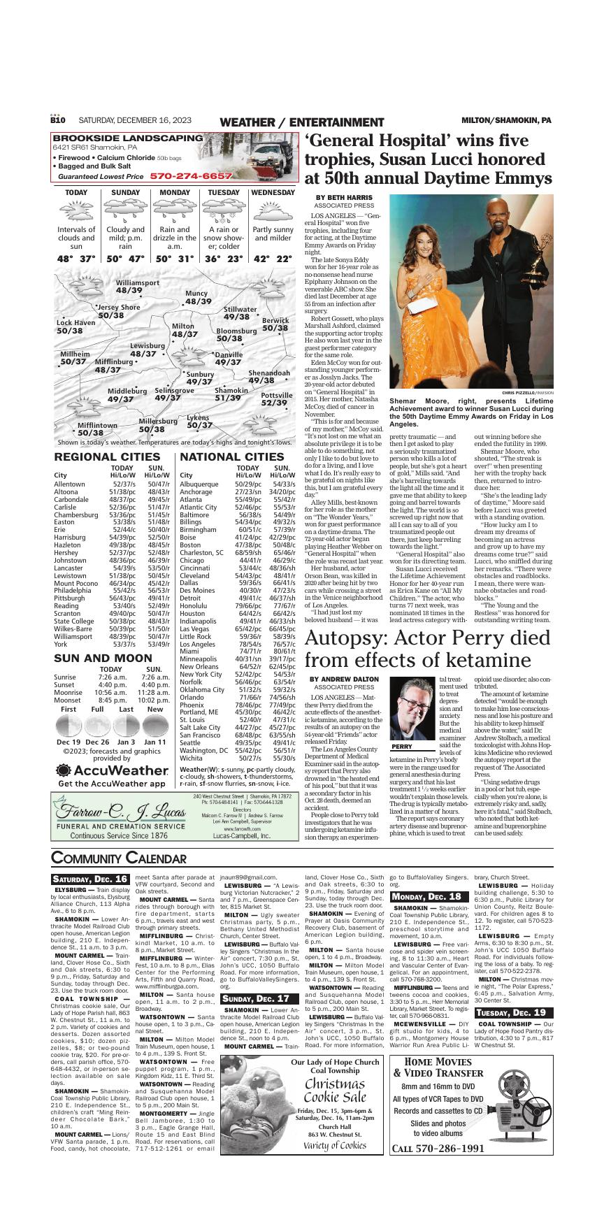 Page B10 | E-Edition | Newsitem.com