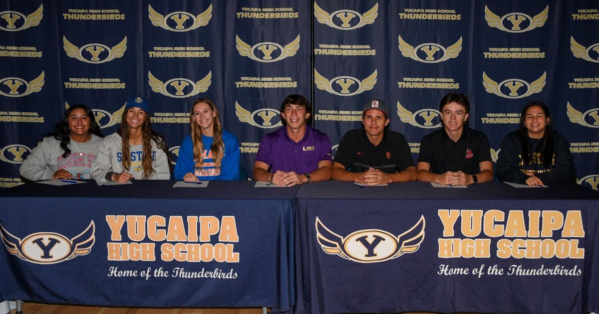 Yucaipa High Athletes Sign Letters Sports Newsmirror yucaipa-high-athletes-sign-letters-sports-newsmirror