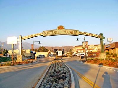 Yucaipa’s Uptown Historic District gets its entrance arch 