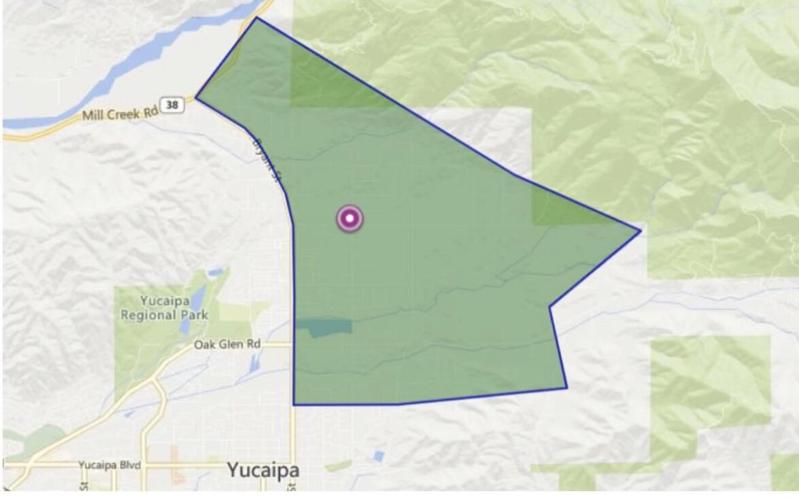 EVACUATION ORDER for Oak Glen, Forest Falls, Mountain Home Village