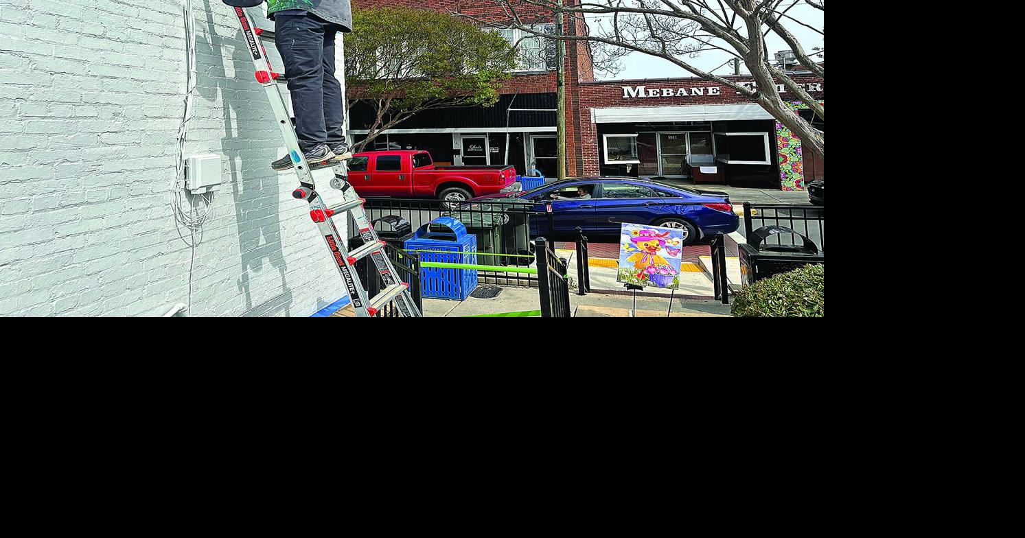 Original mural artist upgrades downtown Mebane icon