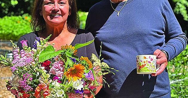 Flower farm owners feel at home in the garden