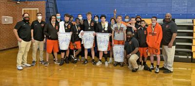 Orange High's wrestling team won the Crosby Tournament