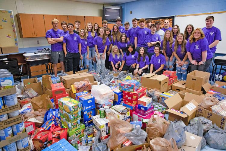 Waverly Leo Club donates nearly 6,000 Items to local pantry Community