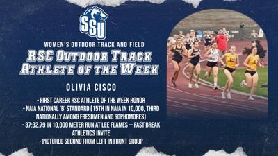 Cisco wins RSC Outdoor Track Athlete of the Week honors, Sports