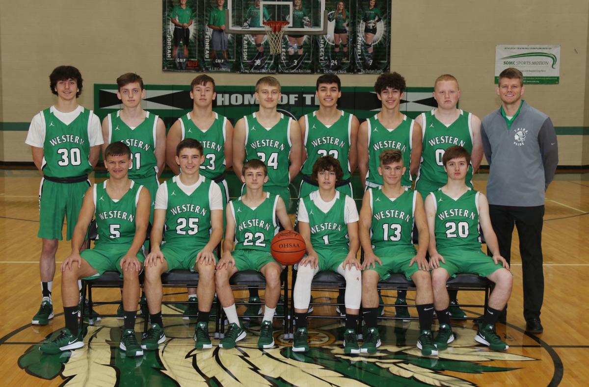 Western JV boys basketball team