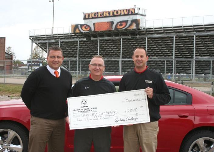 Herrnstein of Waverly donates funds raised in Ram Gridiron Challenge Sports
