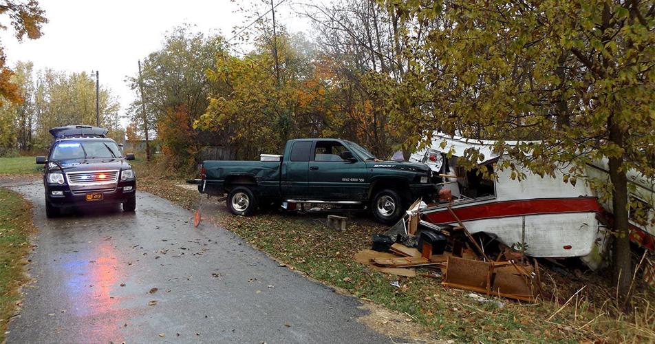 OSP vehicle pursuit begins in Highland County, ends in crash in