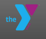 YMCA logo on dark gray