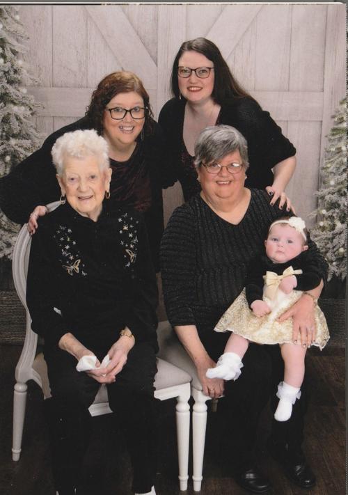 Five generations of women