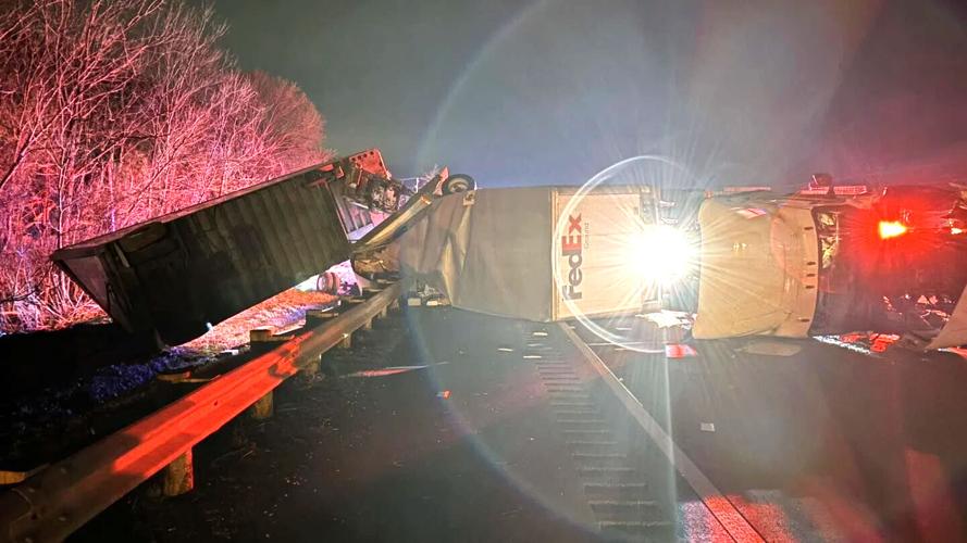 Tractor trailer rolls over on US 23 Tuesday evenng | News ...