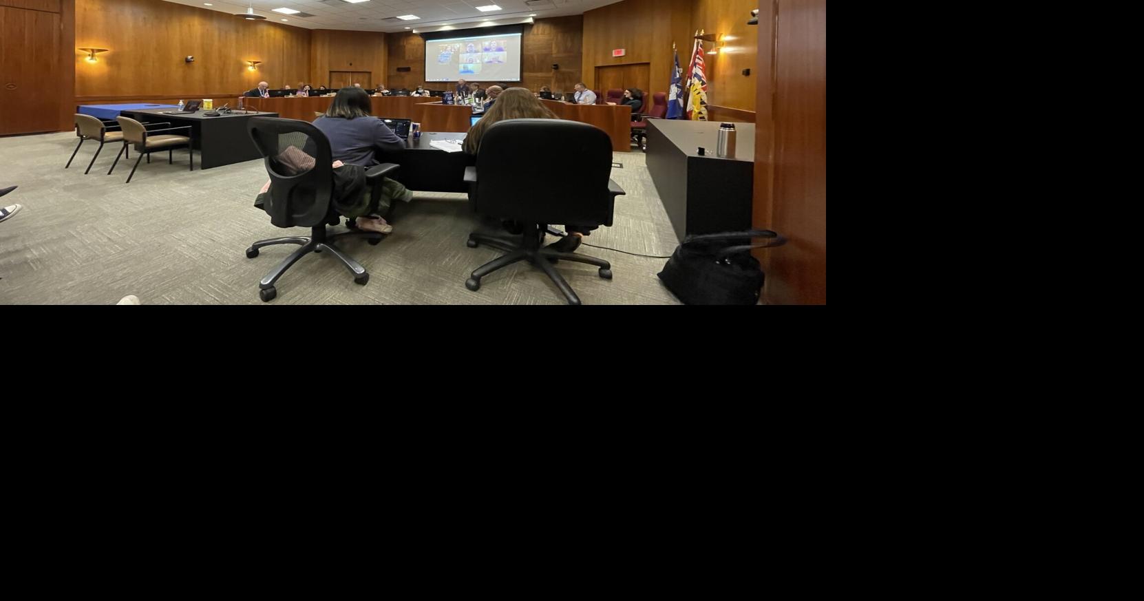 Arguing over democracy at New Westminster City Hall Mayor Johnstone