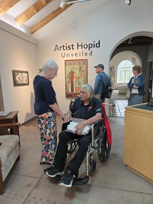Artist Hopid co-founder Neil David Sr. visits MNA exhibit honoring collective