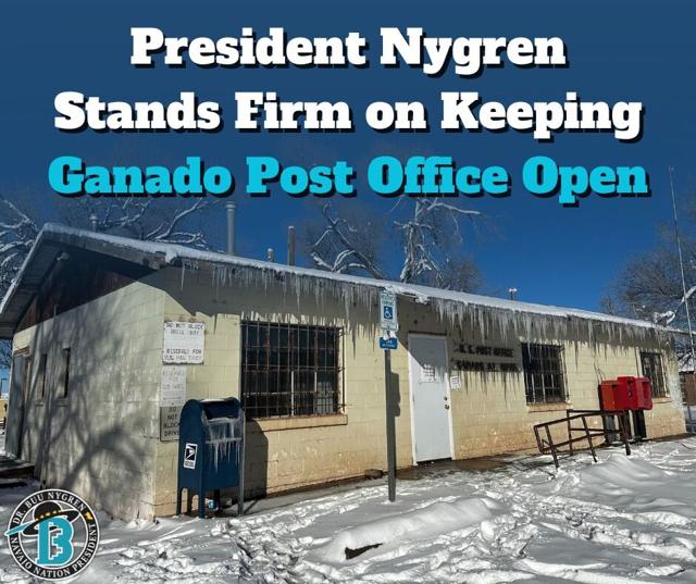 President Nygren stands firm on keeping Ganado post office open ...