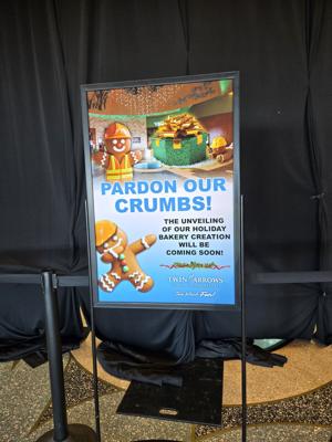 Twin Arrows to unveil life-size gingerbread hogan Nov. 5