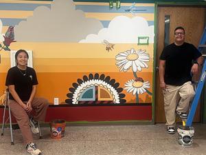 New mural adds warmth, culture to CCHHS family waiting area