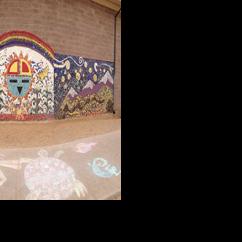 Hotevilla Bacavi Community School students complete mosaic Features