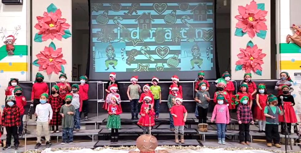 Tuba City Elementary sings in the holiday Milestones