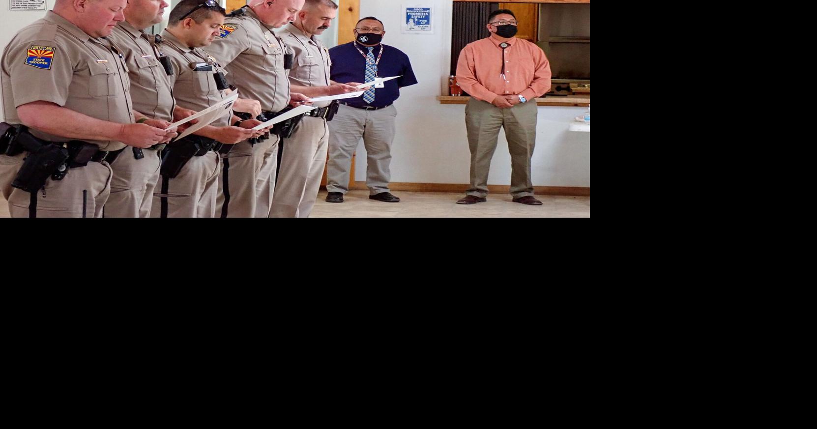 18 Arizona State Troopers sworn in, cross-commissioned to patrol Hopi ...