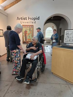 Artist Hopid co-founder Neil David Sr. visits MNA exhibit honoring collective