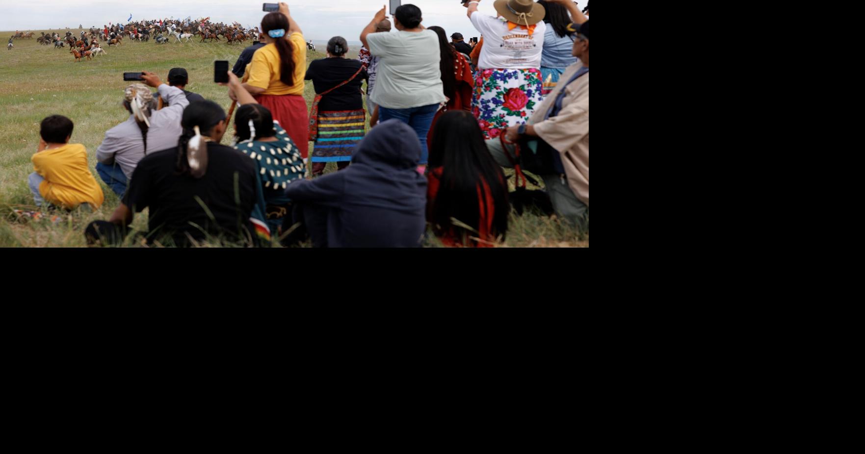 Native Americans commemorate victory at Little Bighorn with horse races, dance and song