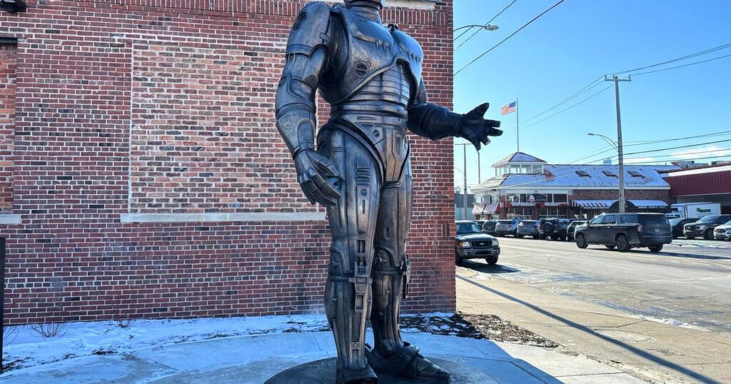 Detroit's own crime-fighter RoboCop finally stands guard in Motor City