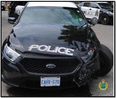 chase niagara police man ontario gazette charged tonawanda cruiser damage regional done monday north during